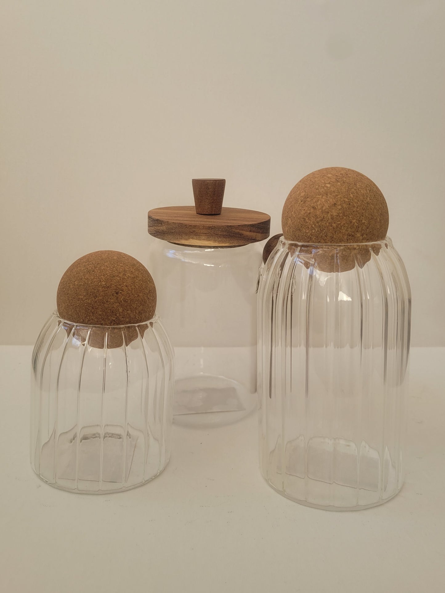 Glazen container bal groot