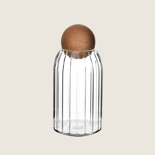 Glazen container bal groot